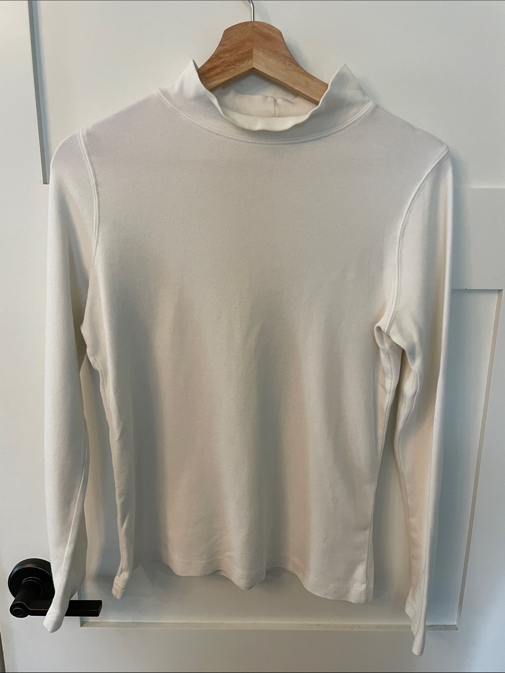 Vintage 90s High Sierra White Turtleneck Long Sleeved Shirt- Women’s Small